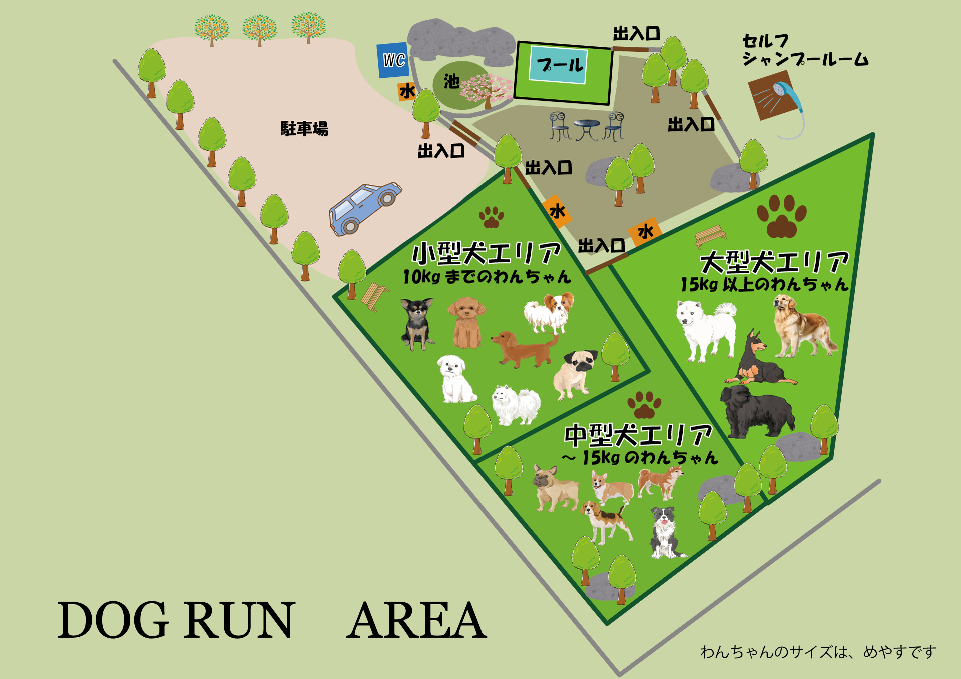 ドッグラン案内図